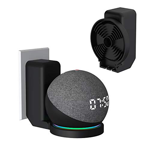 ZORBES Wall Adapter Holder for Alexa Echo Dot 4th Generation,A Space-Saving Solution with Cord Management for Your Smart Home Speakers - White ZORBES Wall Adapter Holder for Alexa Echo Dot 4th Generation,A Space-Saving Solution with Cord Management for Your Smart Home Speakers - White